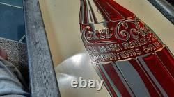 100% Original 1939 Coca Cola Framed 6 Ounce Bottle Sign No Repops Ever