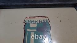 100% Original 1939 Coca Cola Framed 6 Ounce Bottle Sign No Repops Ever