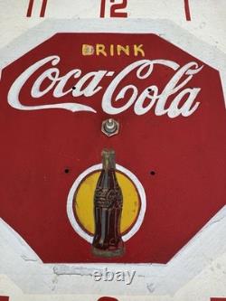 15 Vintage Coca Cola Neon Clock Advertising Sign Lackner 1940s