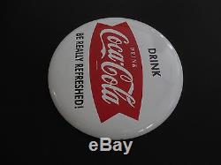 16 Inch Coca Cola Button Sign Be Really Refreshed Mint Condition