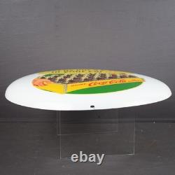 16 Inch White Coca Cola Button Sign Put A Case In Your Car