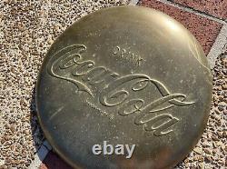 16 Rare 1950's Coca Cola Brass Coke Button Sign