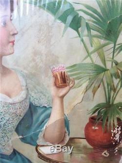1898 ORIGINAL Coca Cola Ideal Brain Tonic Ad Poster Calendar Sign for Repair #1