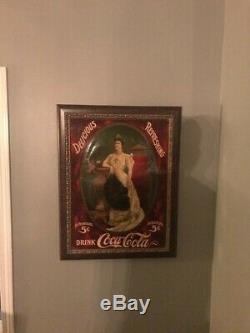 1905 Original Rare Lillian Nordica Coca Cola Sign