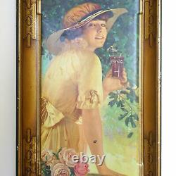 1910s Original Antique Elaine Coca-Cola Stelad Signs Tray