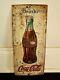 1915 Early Scarce Tin Over Cardboard Coca Cola Sign