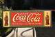 1920'S VERY RARE LARGE COCA COLA CARDBOARD With DOUBLE BOTTLES 1915 METAL FRAME
