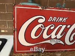 1920's Coca Cola Porcelain Sign. Coke, Coca Cola, Soda, Pepsi, 7up