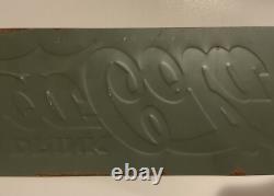 1920s Drink Coca-Cola In Bottles 5-cents single-sided embossed tin sign