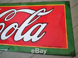 1927 Coca-Cola 5 color porcelain sign by Ingram-Richardson Beaver Falls, PA