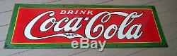 1927 Coca-Cola 5 color porcelain sign by Ingram-Richardson Beaver Falls, PA