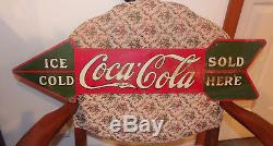 1927 Coca-Cola Arrow Sign Paned Version