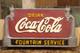 1930 Circa Coca-Cola Vintage Cast Iron Bench Sign Fountain Service Collectible