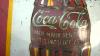 1930s Coca Cola Double Christmas Bottle Tin Sign For Sale