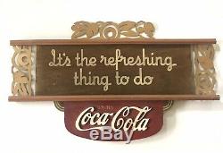 1930s Coca Cola Kay Display wooden / metal sign
