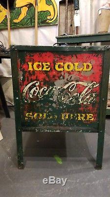 1930s Coca-Cola Moss Ice Box Cooler, similar to Glascock. Christmas Coke signs