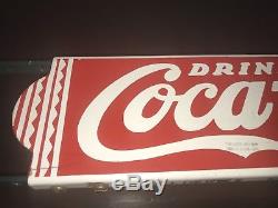 1930s Coca Cola Porcekain Door Push