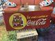 1930s Coca-Cola SST Paper Bag Holder 40 x 16 Coke Vintage Tin