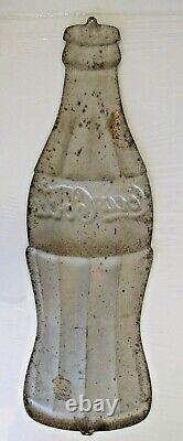 1933-34 Coca Cola Bottle Metal Sign