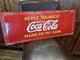 1933 Coca-Cola Embossed Tin Sign Serve Yourself Please Pay the Clerk 31x12