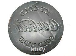 1933 Ice Cold Coca Cola Sold Here Original 19 5/8