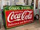 1935 Coca Cola Drug Store Sign HUGE LArge