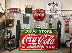 1935 Coca Cola Sign HUGE Big LArge