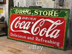 1935 Coca Cola Sign HUGE Big LArge