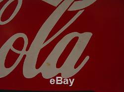 1938 Coca-Cola 6 Bottles 25 Cents Take Home A Carton Coke Rack 2-Sided Sign