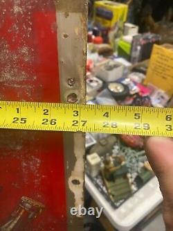 1938 Coca-Cola COKE Yellow Dot Metal Sign 27 x 19 Embossed Lettering SODA GAS