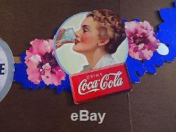 1939 Coca-Cola Festoon Cardboard Sign