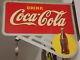 1939 Coca Cola Flange Sign. 24.5inx20.5in. Clean
