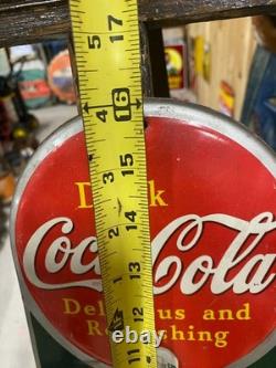 1939 Coca-Cola Original Thermometer Sign GAS OIL SODA-Mint! Great Condition