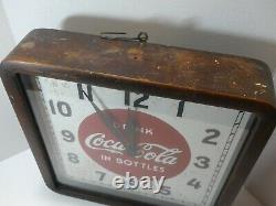 1939 Coca-Cola Wooden Selected Devices Co. Clock sign Selectoclock