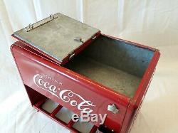 1939 Coca Cola salesman cooler Kay Displays red 10.25x12x7.25