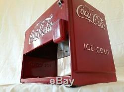 1939 Coca Cola salesman cooler Kay Displays red 10.25x12x7.25