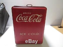 1939 Orig. Coca-Cola Salesman Sampler Mini Chest Cooler Unrestored withBag