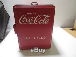 1939 Orig. Coca-Cola Salesman Sampler Mini Chest Cooler Unrestored withBag