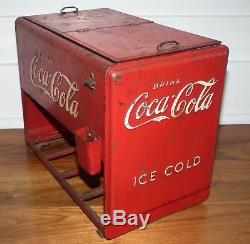 1939 vintage Coca-Cola salesman sample miniature cooler made by Kay Displays