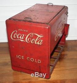 1939 vintage Coca-Cola salesman sample miniature cooler made by Kay Displays