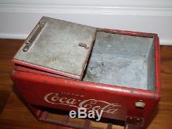 1939 vintage Coca-Cola salesman sample miniature cooler made by Kay Displays