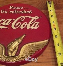 1940S Rubber World War Two Era Coca-Cola Coke Sign ULTRA RARE