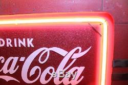 1940-50s Vintage Coca Cola Soda Advertising Neon Counter Display Sign
