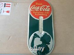 1940 Coca Cola Advertising Thermometer Sign