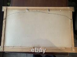 1940' Coca Cola Girl Cardboard Advertising Sign in Original Kay Frame