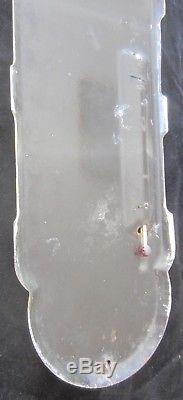 1940 Coca Cola Thermometer Silhouette Girl Porcelain Enamel Original Exc Rare