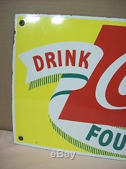 1940'sCOCA-COLAFOUNTAIN SERVICEPORCELAIN ADVERTISING SIGN28x12EXCELLENT