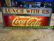 1940's Vintage Glass front Coca-Cola Lunch With US Electric Sign working READ