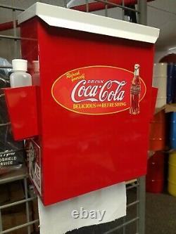 1940s -50s Era Coca Cola Vintage Style Soda Fountain Booth / Counter Towelbox