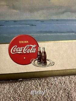 1940s COCA COLA NAVY MILITARY ADVERTISING SIGN